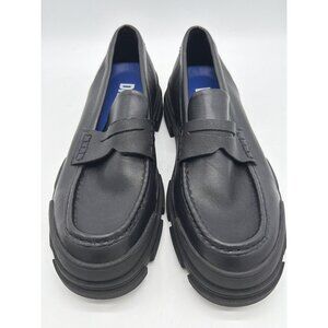 Mens DKNY Black Chunky Sole Loafers Size 9 Slip-On Stylish Casual Dress Shoes